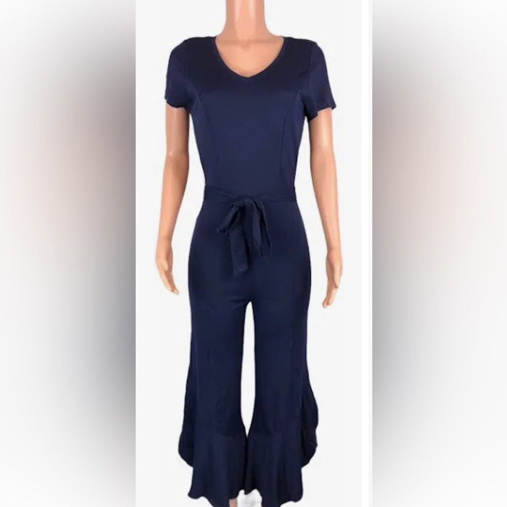 Issac Mizrahi - Like new navy blue jumpsuit size XXS